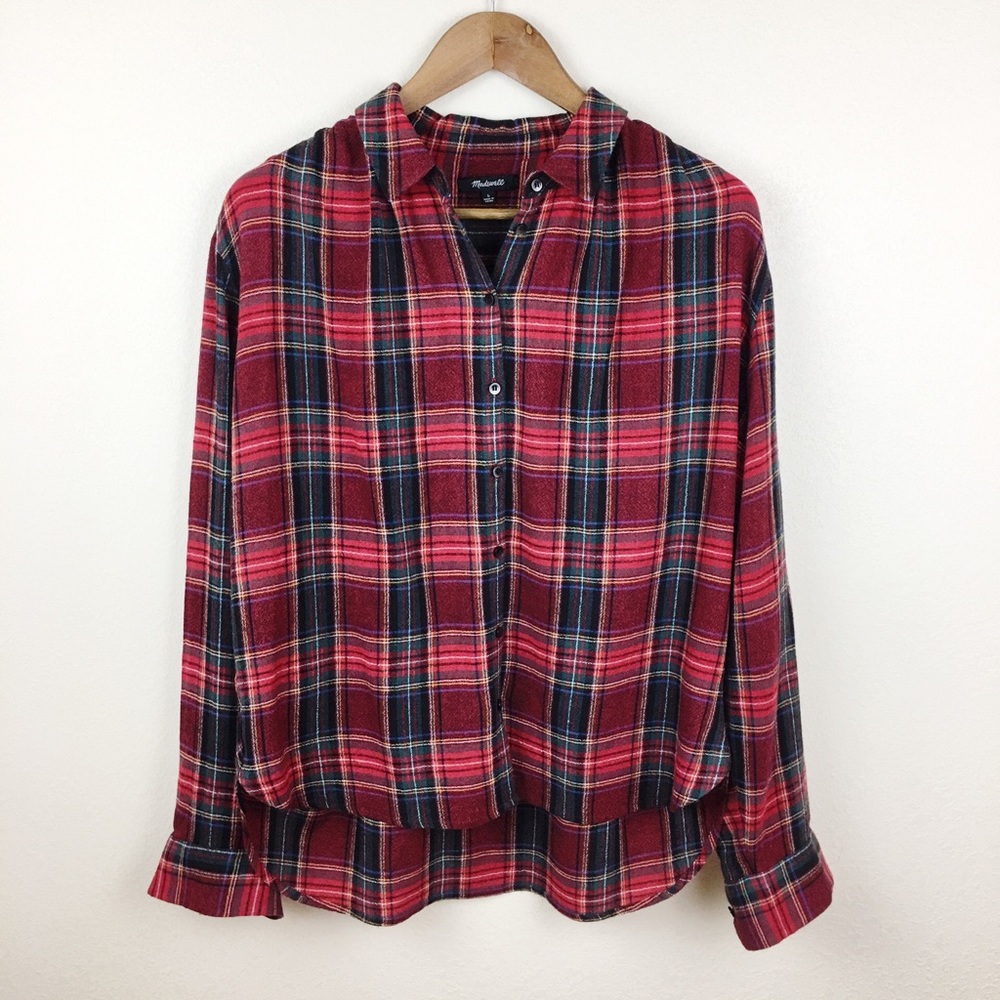 Madewell Central Tartan Button Down Flannel - Picture 2 of 7